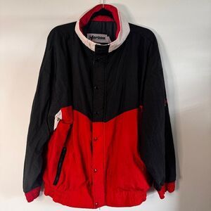 VINTAGE 80's PONTIAC Horizon Sportswear Windbreaker in Red White Blue US Large L